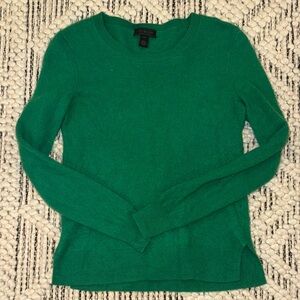 Saks Fifth Avenue Vibrant Teal Crew Neck Sweater